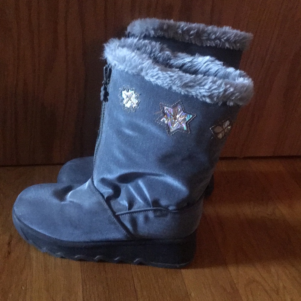 Girls zip up winter Boots